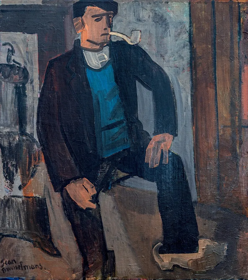 Man Met Pijp 2 Wall Art by Jean Brusselmans - High-Resolution Digital Print