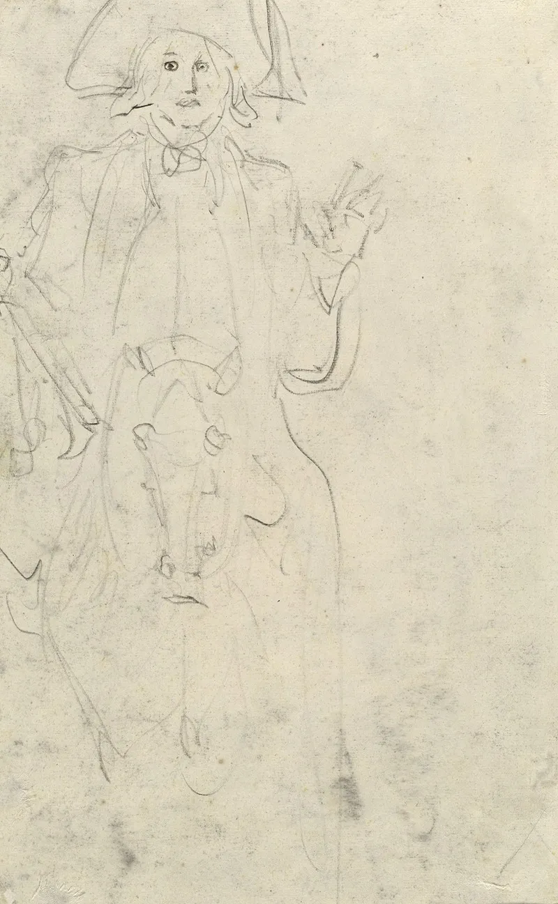 Man On A Horse Verso
