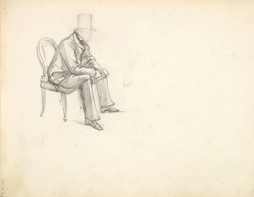 Man Seated On A Chair