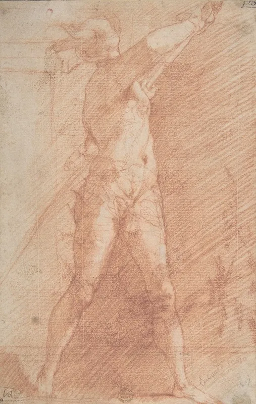 Man Sheathing A Sword Wall Art by Francesco Montelatici - High-Resolution Digital Print