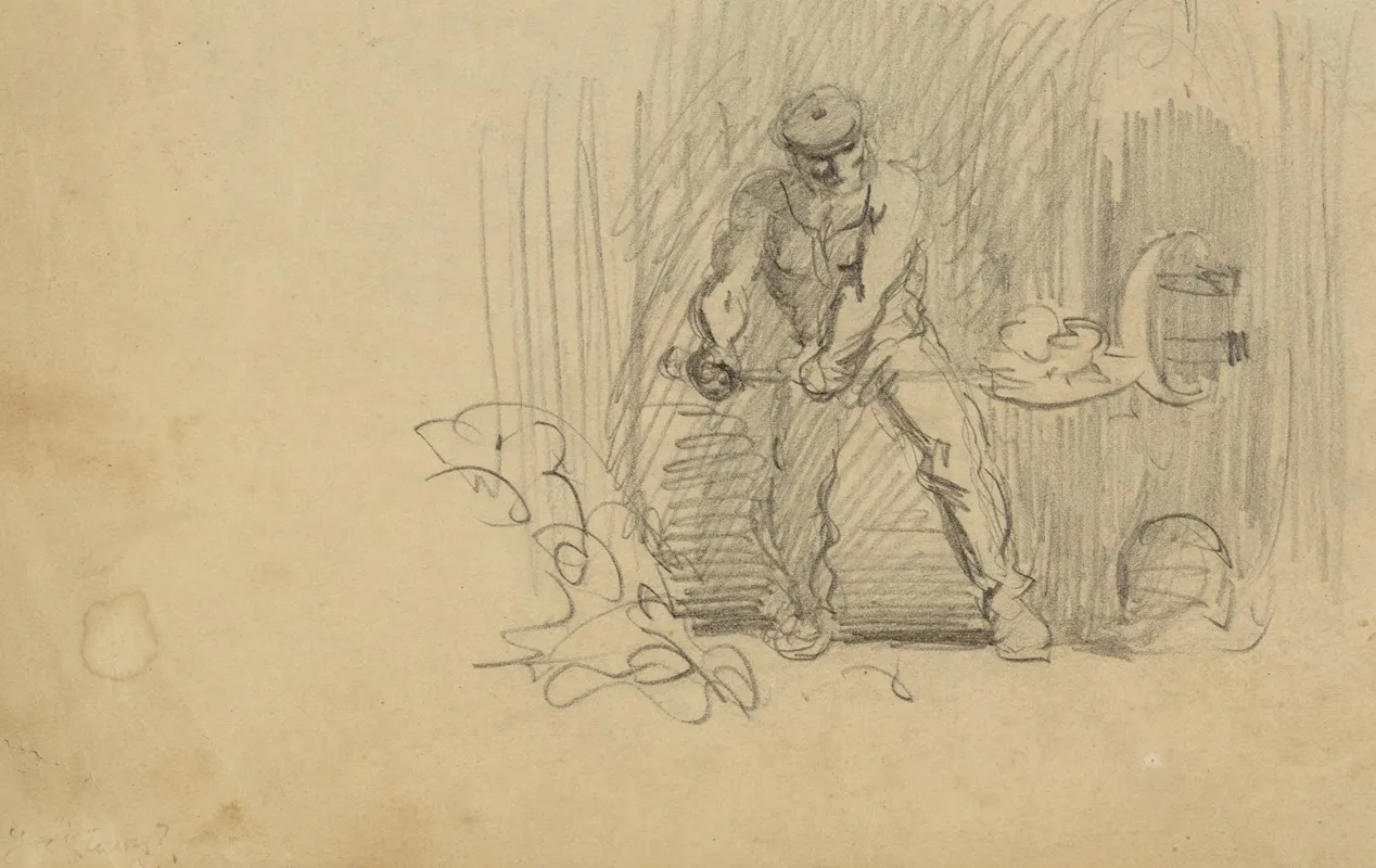 Man Shoveling Coal
