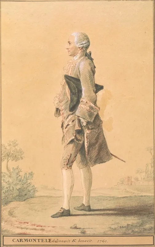 Man Standing With Hat Under Arm