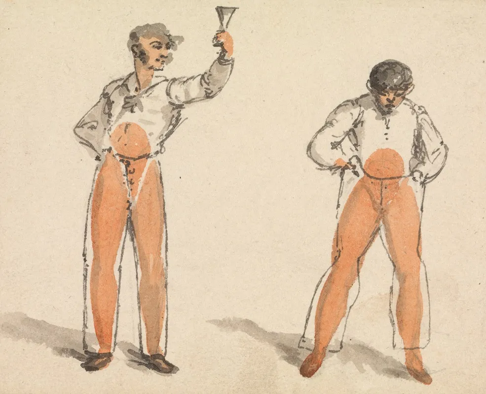 Man Toasting Another Man Wall Art by George Walker - High-Resolution Digital Print