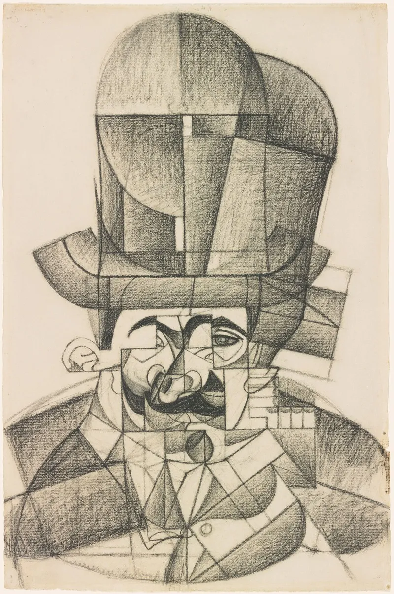 Man With Opera Hat Wall Art by Juan Gris - High-Resolution Digital Print