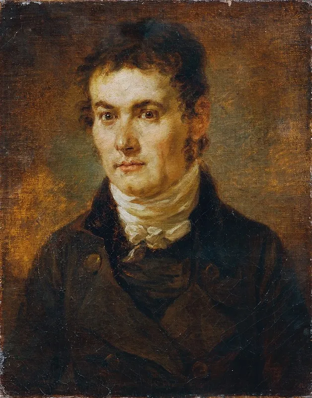 Mann Mit Weiser Halsbinde Wall Art by Johann Georg Edlinger - High-Resolution Digital Print