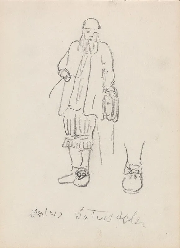 Mannsfigur I Drakt Fra Setesdal