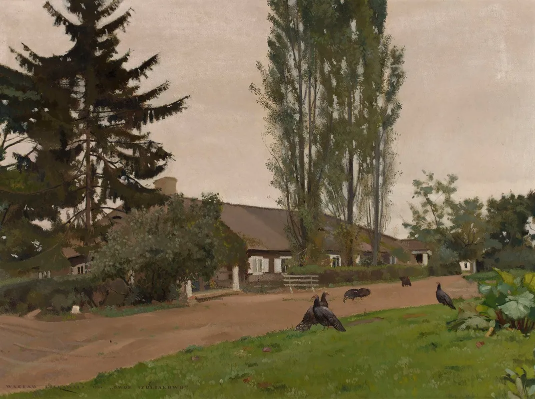 Manor House In Sestokai Wall Art by Wacław Bielawski - High-Resolution Digital Print