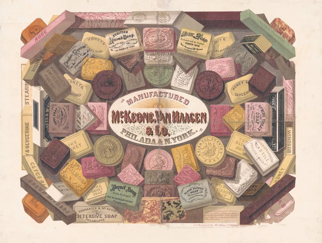 Manufactured By Mckeone Van Haagen Co Philada N York Wall Art by Louis N. Rosenthal - High-Resolution Digital Print