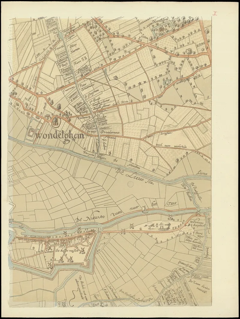 Maps Of Ghent Drawn In 1619 By Surveyor Jacq Horenbault Pl 02