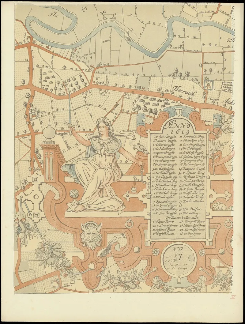 Maps Of Ghent Drawn In 1619 By Surveyor Jacq Horenbault Pl 03