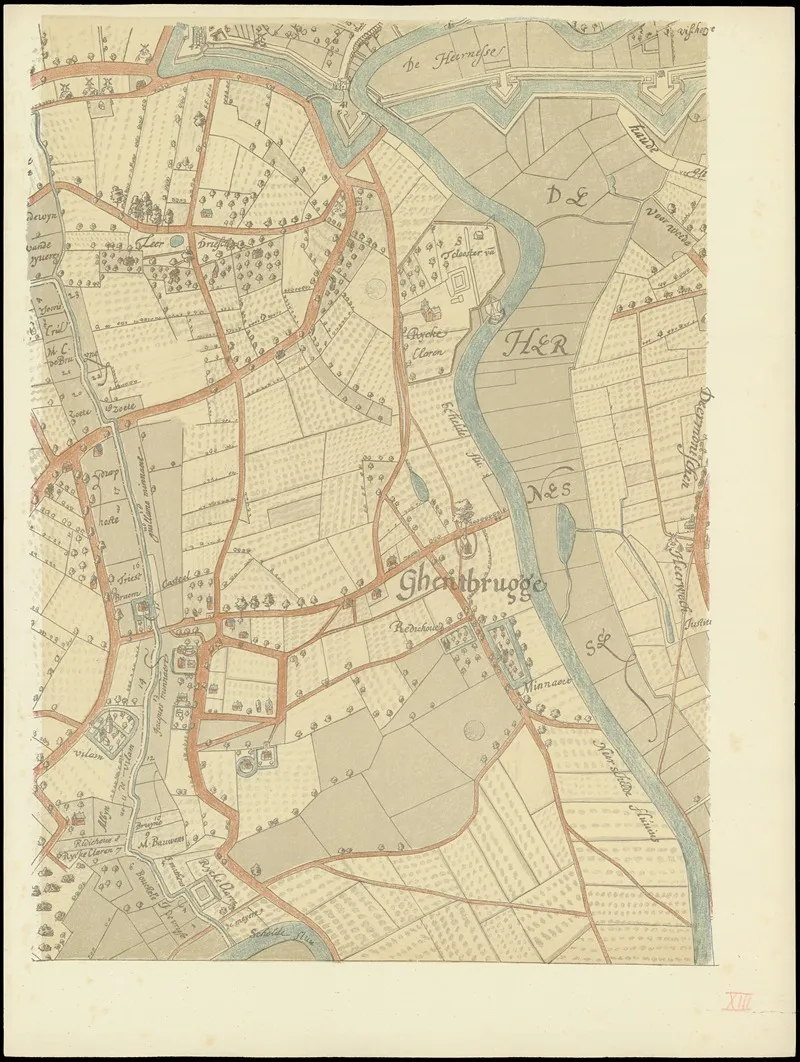 Maps Of Ghent Drawn In 1619 By Surveyor Jacq Horenbault Pl 05