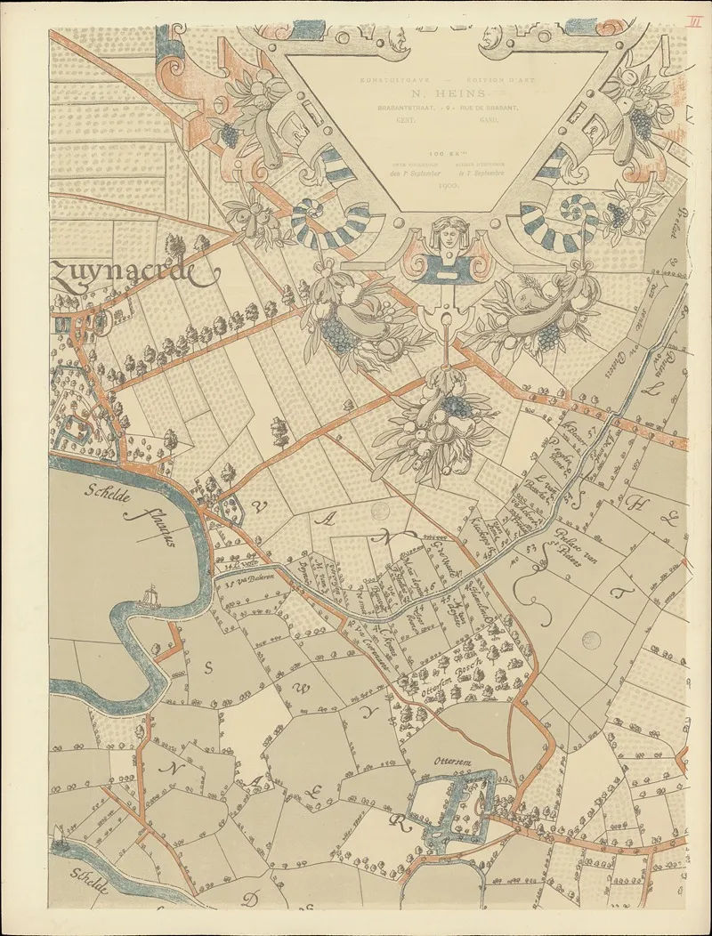 Maps Of Ghent Drawn In 1619 By Surveyor Jacq Horenbault Pl 12