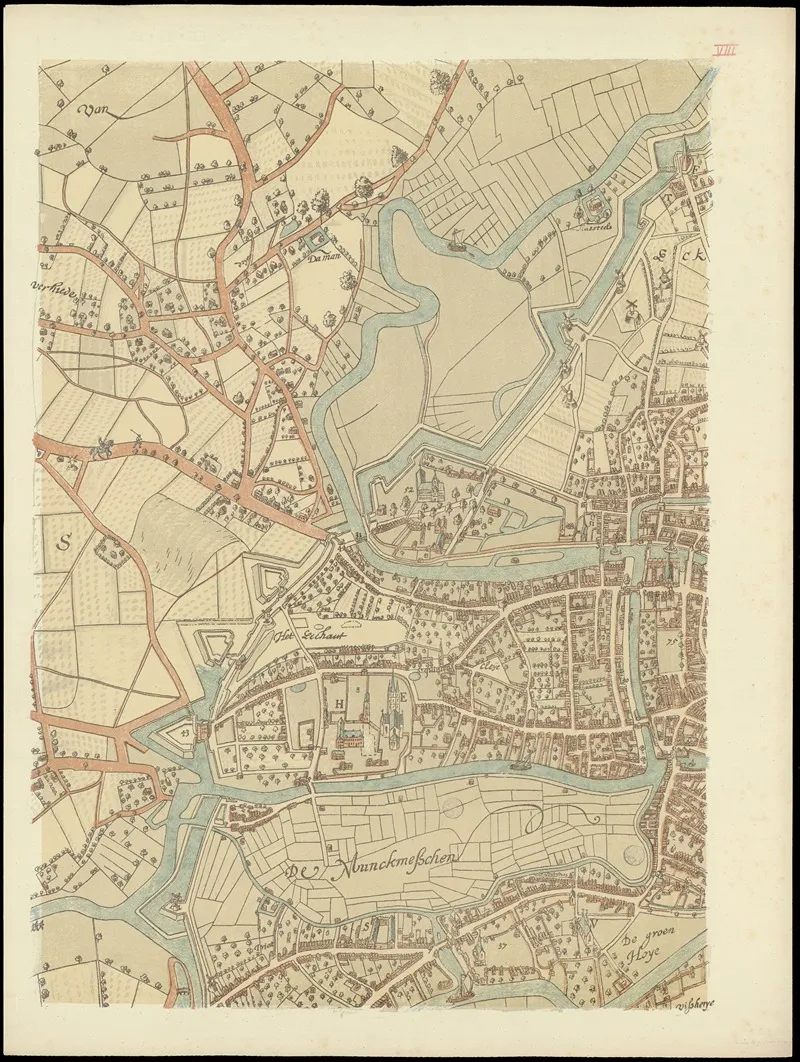 Maps Of Ghent Drawn In 1619 By Surveyor Jacq Horenbault Pl 14