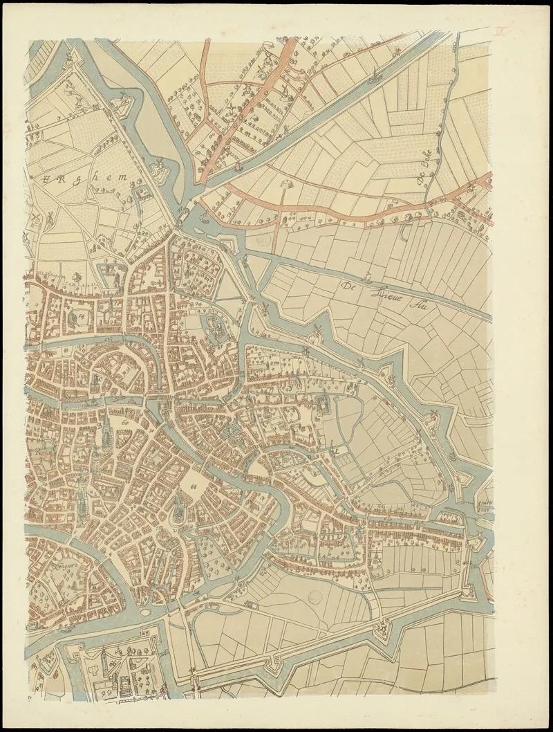 Maps Of Ghent Drawn In 1619 By Surveyor Jacq Horenbault Pl 15