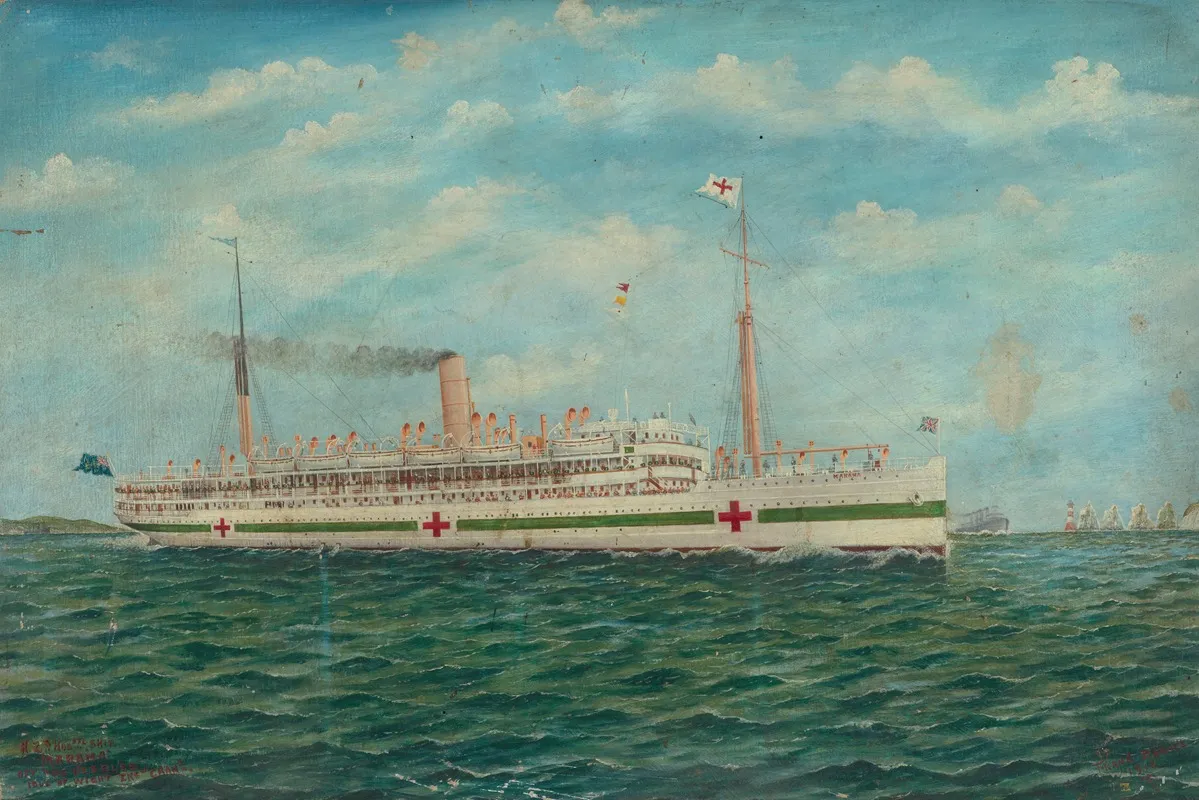 Marama Nz Hospital Ship Off The Needles Isle Of Wight English Channel