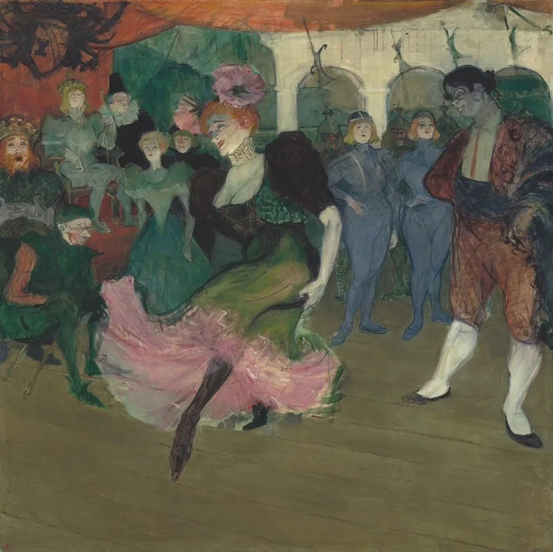 Marcelle Lender Dancing The Bolero In Chilperic Wall Art by Henri de Toulouse-Lautrec - High-Resolution Digital Print