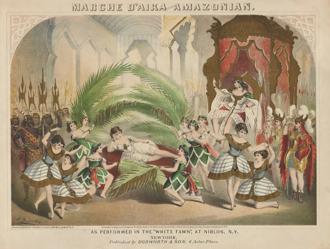 March Daika Amazonian As Performed In The White Faun At Niblos N Y Wall Art by L. Geinle - High-Resolution Digital Print