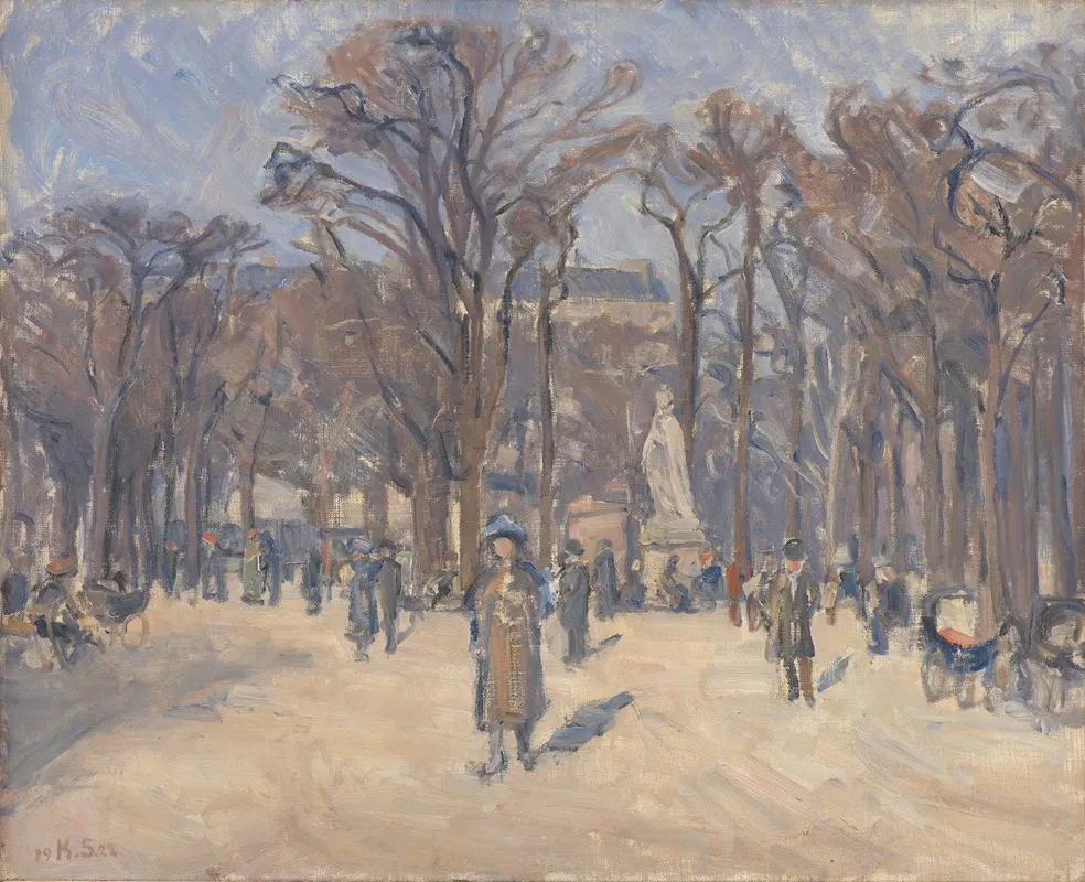 March Day In Le Jardin Du Luxembourg Paris Wall Art by Karl Schou - High-Resolution Digital Print