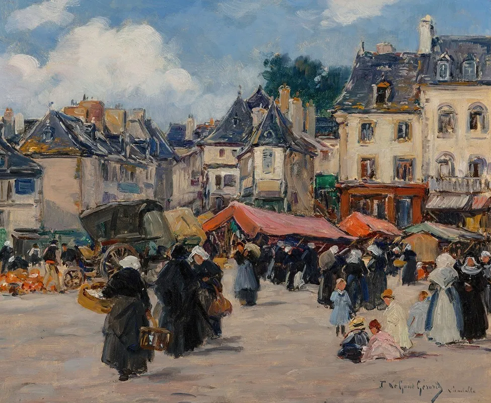 Marche A Lamballe Wall Art by Fernand-Marie-Eugéne Legout-Gérard - High-Resolution Digital Print