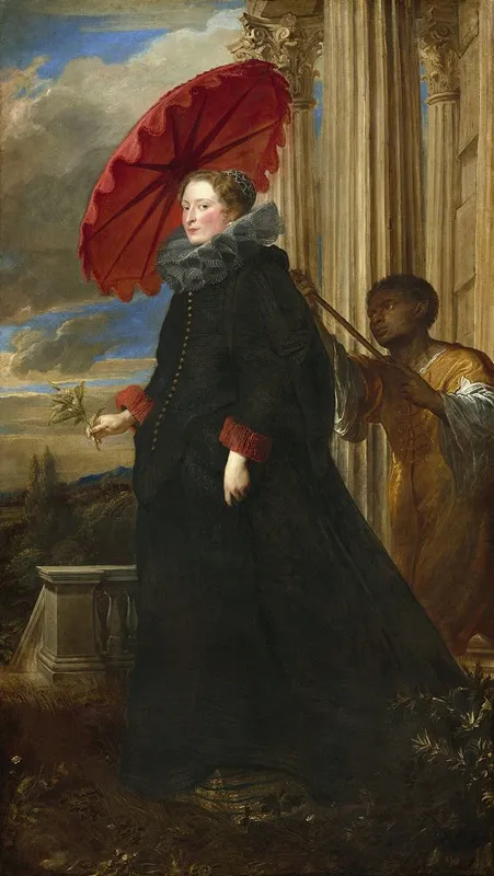 Marchesa Elena Grimaldi Cattaneo Wall Art by Anthony van Dyck - High-Resolution Digital Print