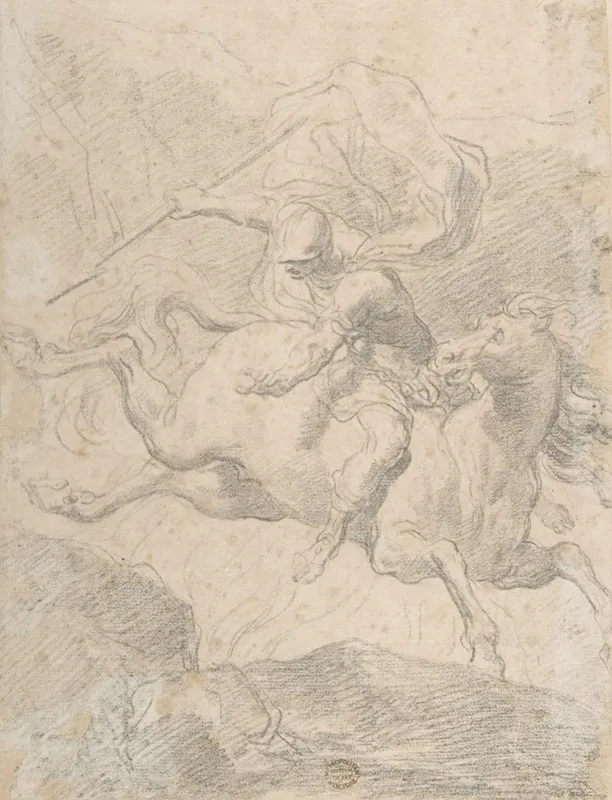 Marcus Curtius Leaping Into The Chasm