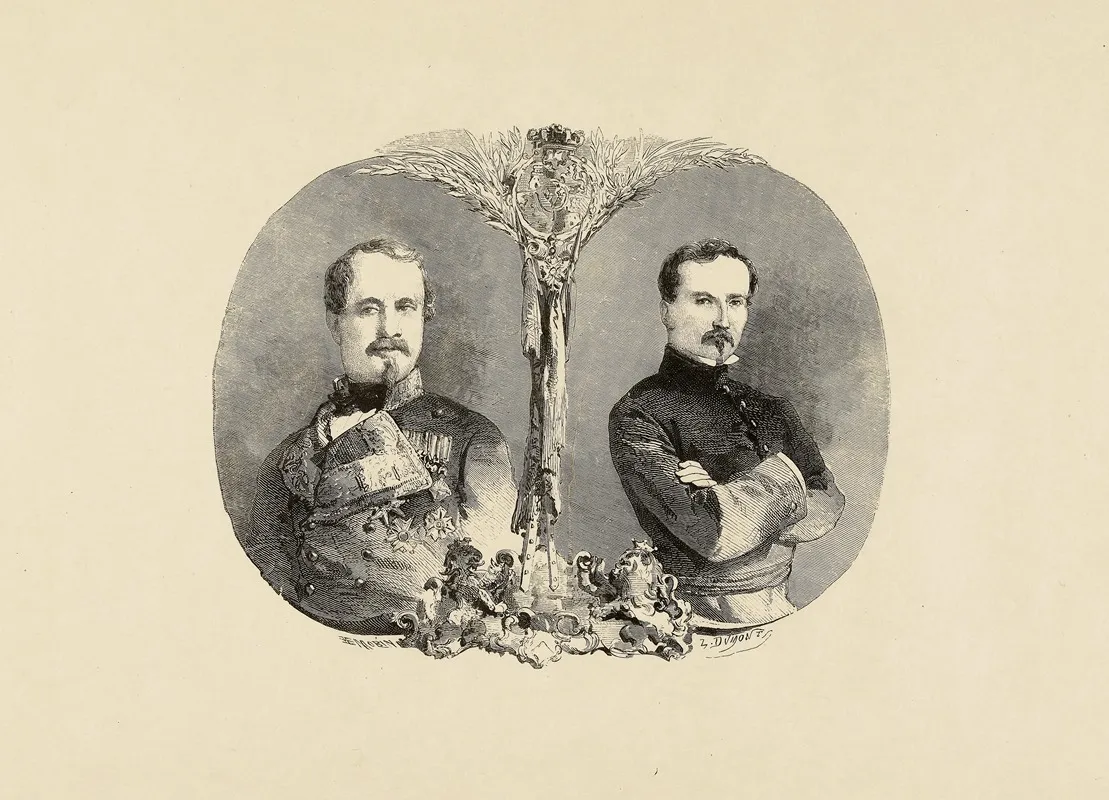 Marechal Odonnell Et General Echague Wall Art by Edmond Morin - High-Resolution Digital Print