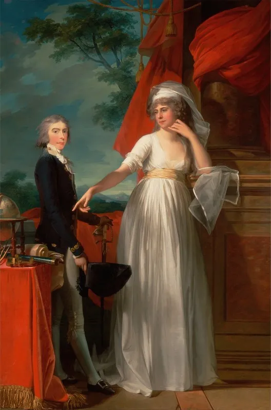 Margaret Callander And Her Son James Kearney Wall Art by Jean Laurent Mosnier - High-Resolution Digital Print