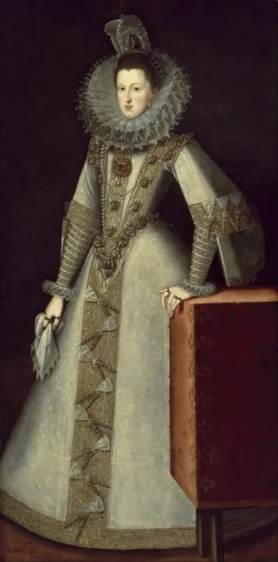 Margaret Of Austria Queen Of Spain Wall Art by Juan Pantoja de la Cruz - High-Resolution Digital Print