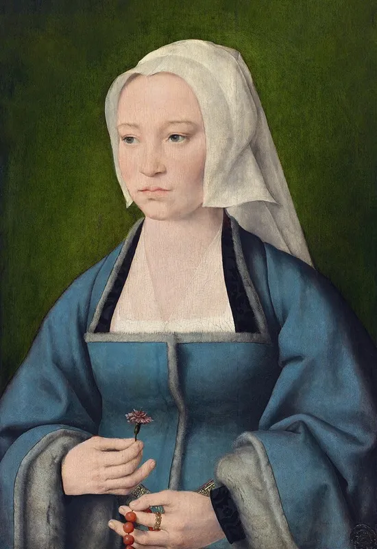Margaretha Boghe Wife Of Joris Vezeleer Wall Art by Joos Van Cleve - High-Resolution Digital Print