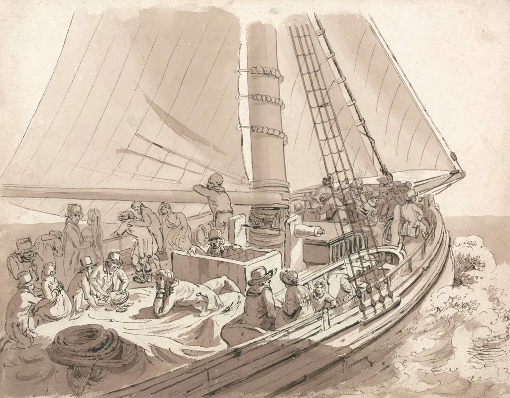 Margate Hoy Wall Art by Joseph Clarendon Smith - High-Resolution Digital Print