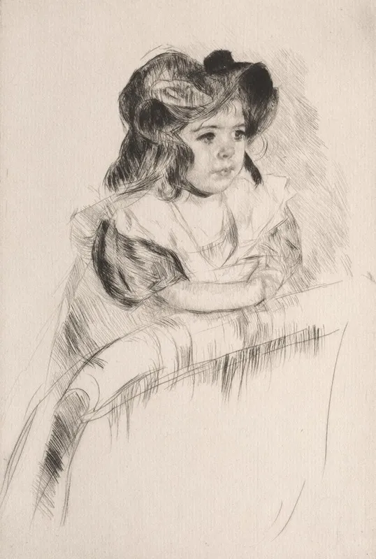 Margot Resting Arms On Back Of Armchair