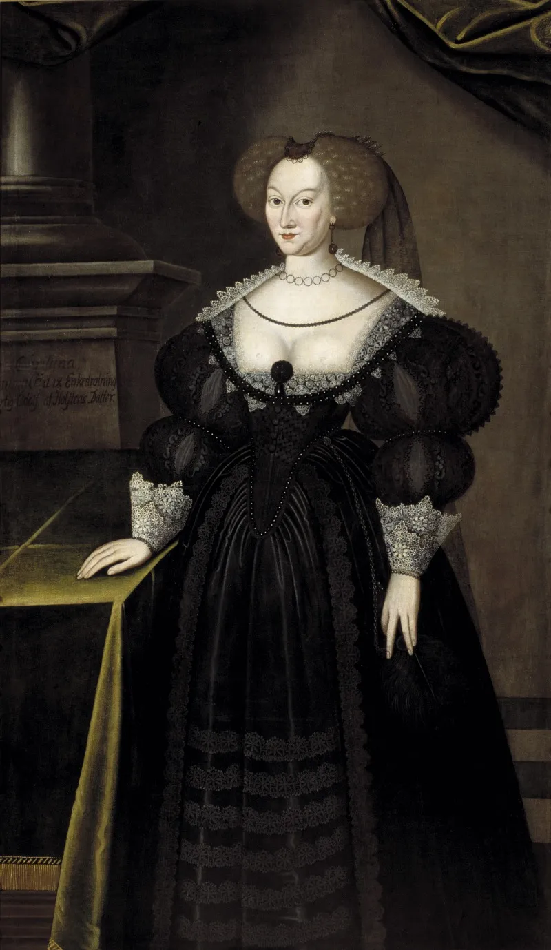 Maria Eleonora 1599 1655 Princess Of Brandenburg Queen Of Sweden Wall Art by Jacob Heinrich Elbfas - High-Resolution Digital Print