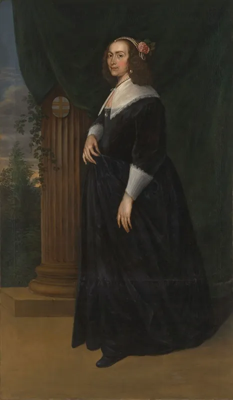 Maria Hartmansdr De Custere Echtgenote Van Willem Kettingh Wall Art by Mattheus Verheyden - High-Resolution Digital Print