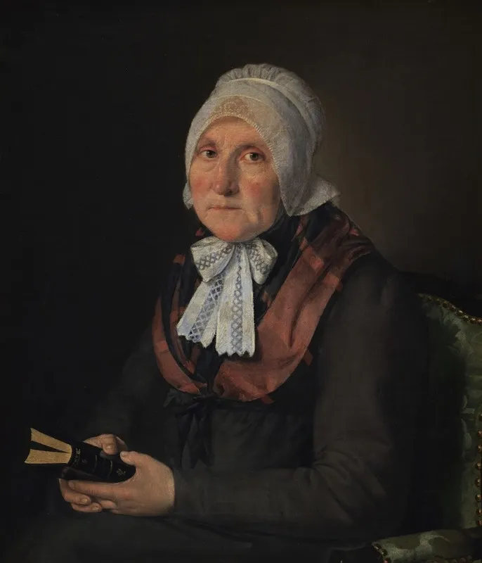 Maria Magdalena Jensen Nee Jessen The Artists Mother Wall Art by Christian Albrecht Jensen - High-Resolution Digital Print