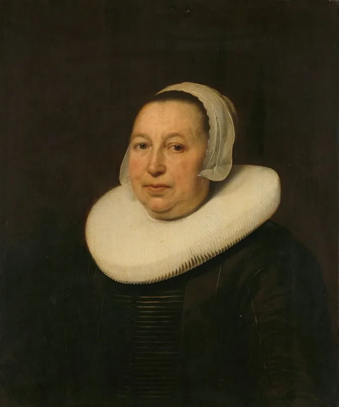 Maria Pietersdr De Leest D 1652 Wife Of Samuel Van Lansbergen Wall Art by Bartholomeus van der Helst - High-Resolution Digital Print