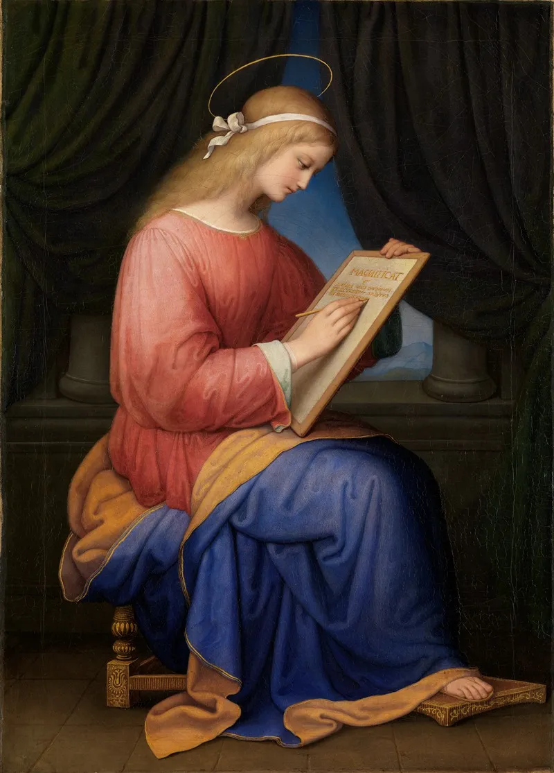 Maria Schreibt Das Magnificat Wall Art by Marie Ellenrieder - High-Resolution Digital Print