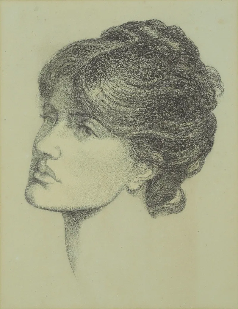 Maria Stillman Nee Spartali Wall Art by Dante Gabriel Rossetti - High-Resolution Digital Print