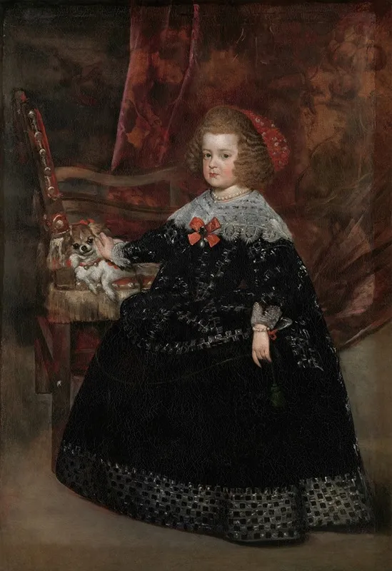 Maria Teresa 1638 1683 Infanta Of Spain 2 Wall Art by Juan Bautista Martinez Del Mazo - High-Resolution Digital Print