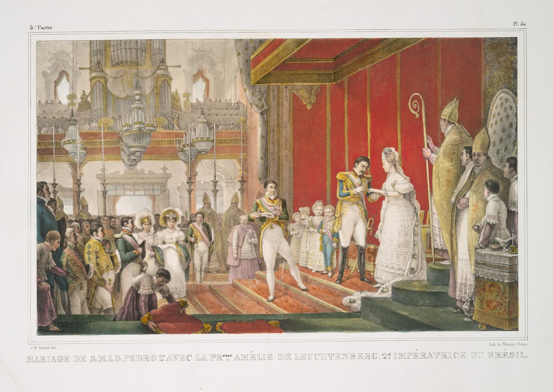 Mariage De S M I D Pedro I Er Avec La Princesse Amelie De Leuchtenberg 2 E Imperatrice Du Bresil