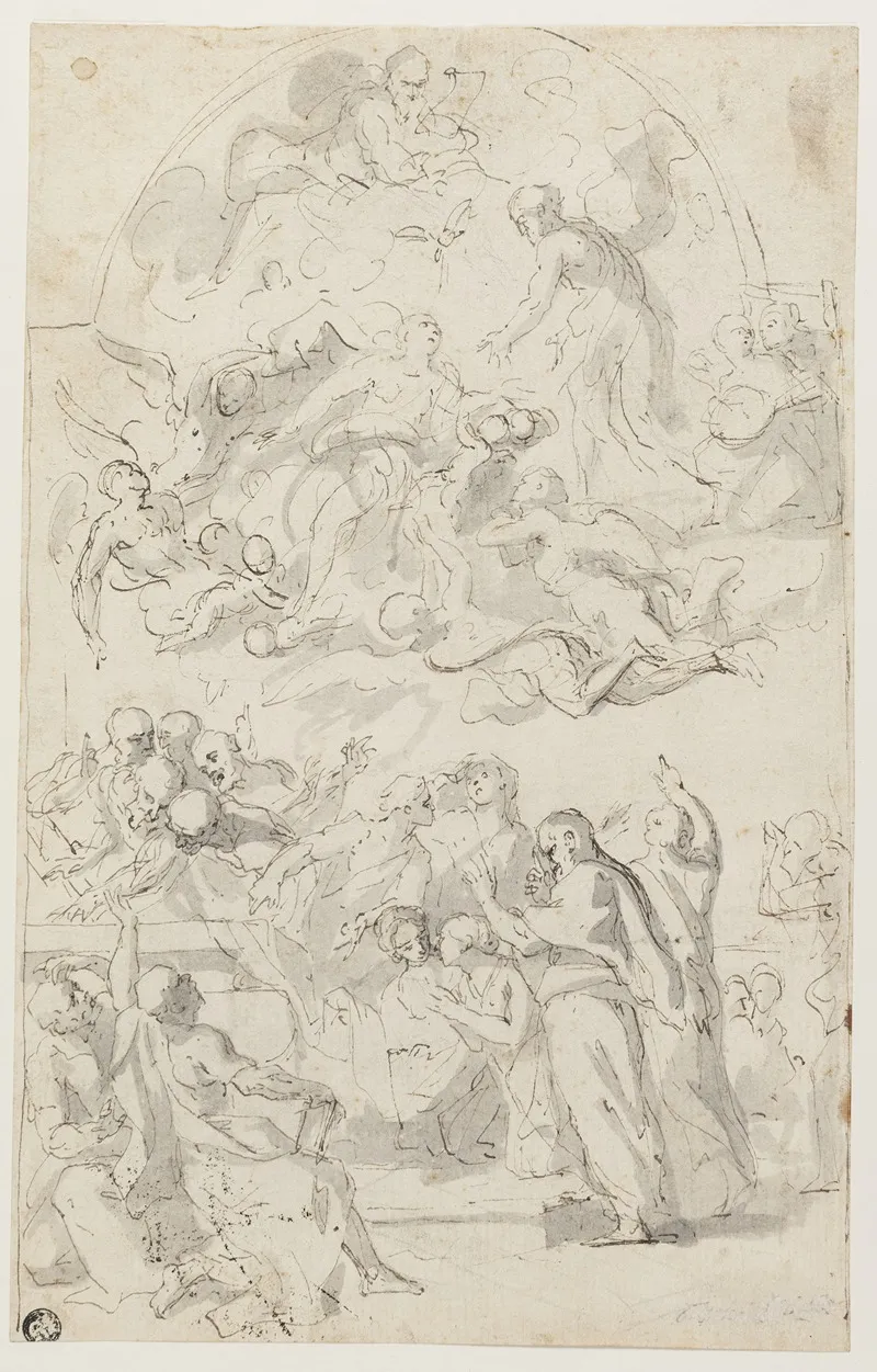 Marias Himmelfart Wall Art by Francesco Bassano the Younger - High-Resolution Digital Print