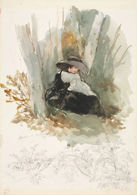 Marie A Bellevue Wall Art by Louis Gallait - High-Resolution Digital Print