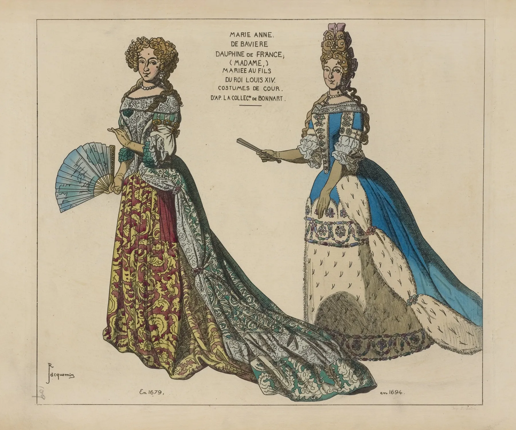 Marie Anne De Baviere Dauphine De France Madame Mariee Au Fils Du Roi Louis Xiv