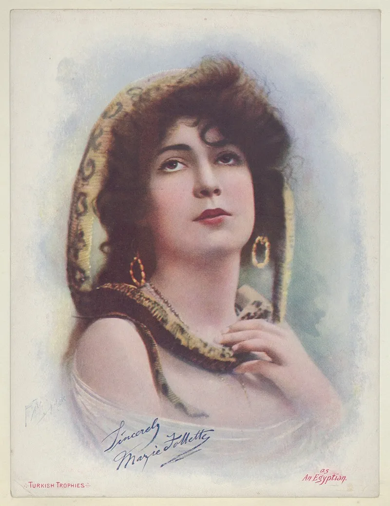 Marie Follette As An Egyptian Wall Art by Frederick Moladore Spiegle - High-Resolution Digital Print