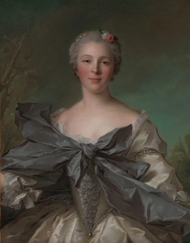 Marie Francoise De La Cropte De St Abre Marquise Dargence Born 1714 Wall Art by Jean-Marc Nattier - High-Resolution Digital Print