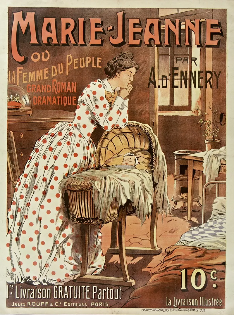 Marie Jeanne Ou La Femme Du Peuple Grand Roman Dramatique Wall Art by Anonymous - High-Resolution Digital Print