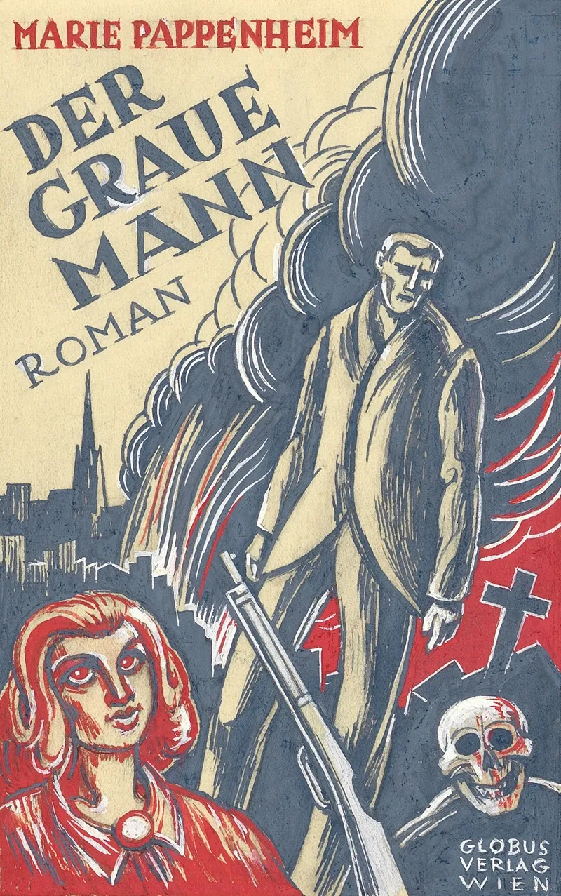 Marie Pappenheim Der Graue Mann Roman Globus Verlag Wien Variante 4 Wall Art by Karl Wiener - High-Resolution Digital Print