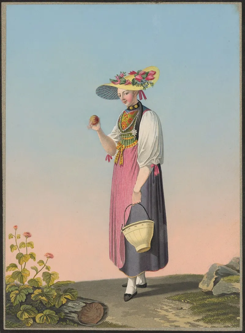 Marie Schlatter De Buchs Au Canton Dunterwald Wall Art by Jean Emmanuel Locher - High-Resolution Digital Print