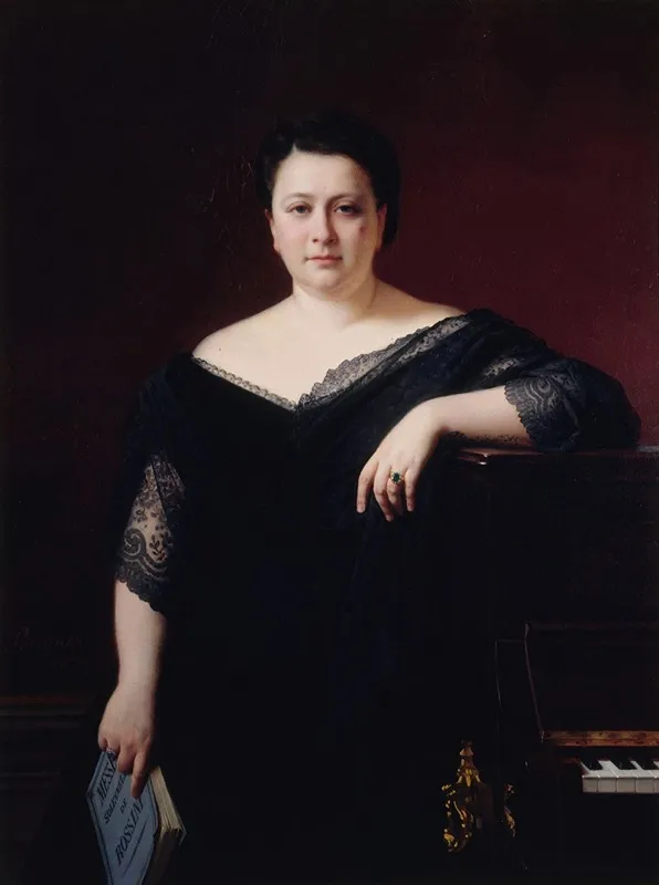 Marietta Alboni Comtesse Pepoli 1826 1894 Chanteuse Wall Art by Alexis-Joseph Pérignon - High-Resolution Digital Print