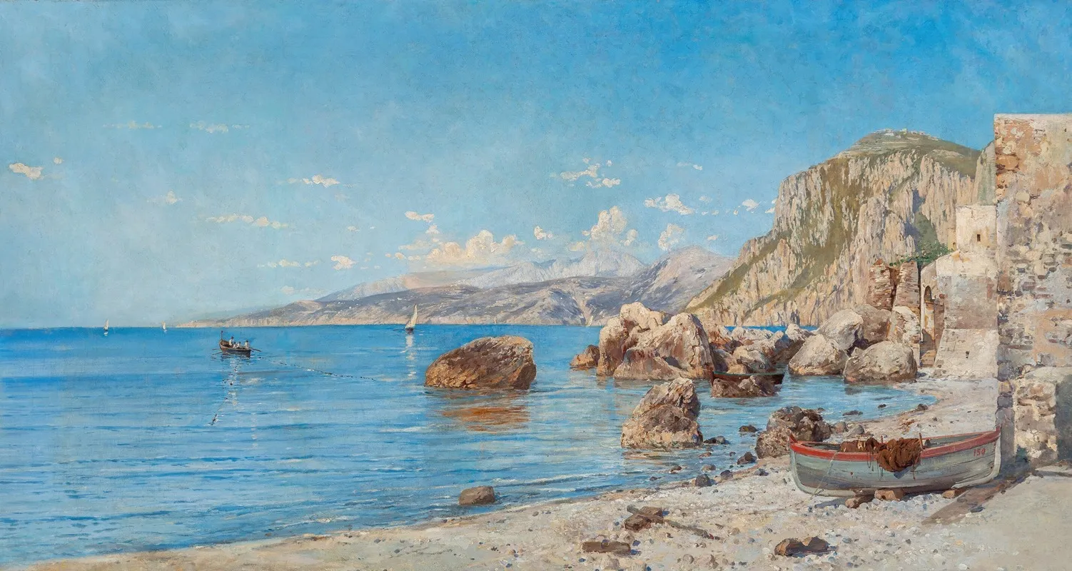 Marina Piccola Capri 5 Wall Art by Holger Hvitfeldt Jerichau - High-Resolution Digital Print
