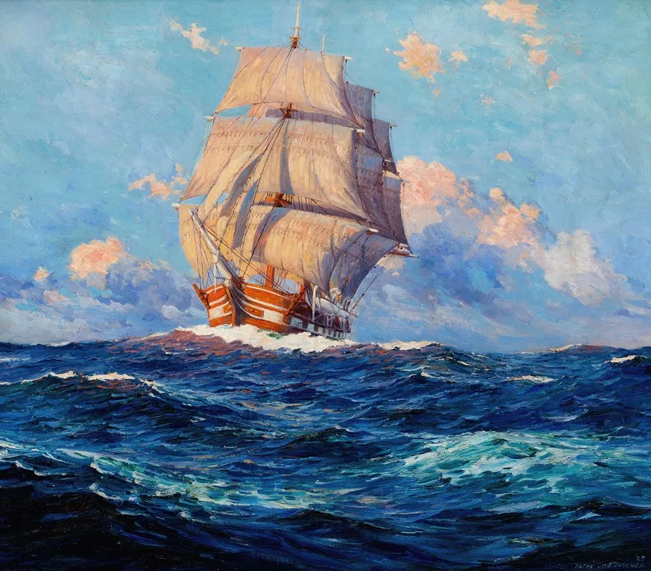 Marine 14 Wall Art by Anton Otto Fischer - High-Resolution Digital Print